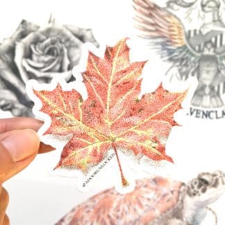 'Autumn Maple' sticker