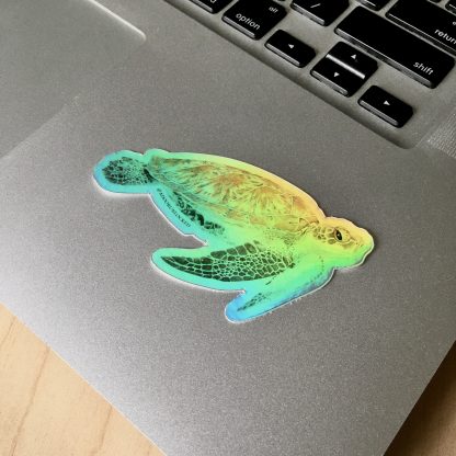 'Sea Turtle' holographic sticker - Image 2