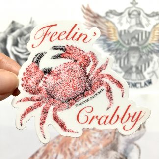 'Feelin' Crabby' sticker